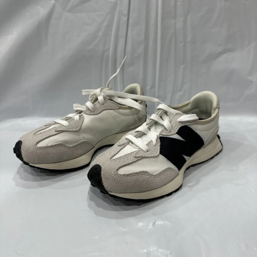 New Balance 327 Sneakers Kids US 12.5Y Silver Birch Black Running Shoes EBS973